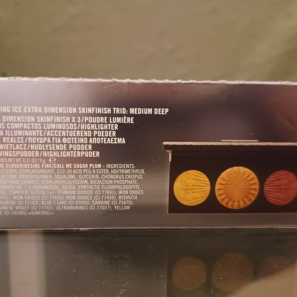 MAC flashing ice extra Dimension skinfinish Trio:medium deep